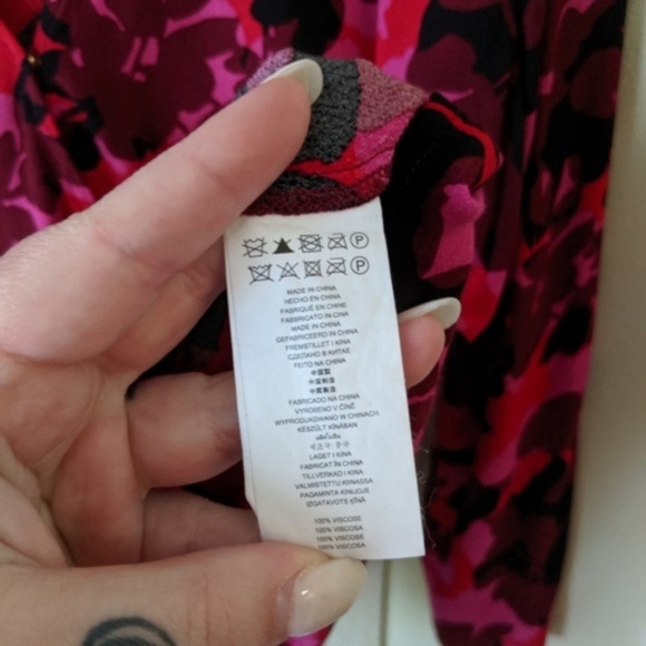 MICHAEL KORS Pink Floral Surplice Blouse - Picture 4 of 6